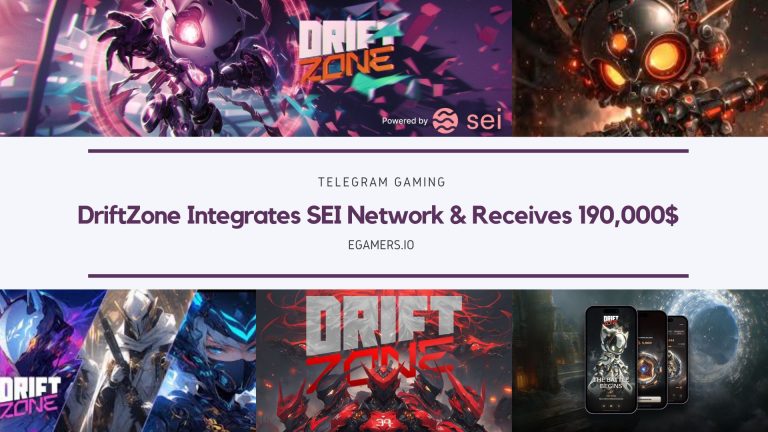 Telegram Game Drift Zone Integrates SEI Network & Receives $190,000 Funding - EGamers.io - P2E NFT Games Portal