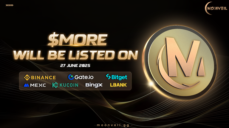 moonveil token launch Layer 2 gaming chain Moonveil has announced the launch of the $MORE token, which is set to go live at 12 PM UTC on June 27, in a Token Generation Event (TGE). The rollout of the $MORE token will give the public an opportunity to acquire the native asset that will play a pivotal role in the expansion of Moonveil’s gaming ecosystem.