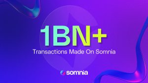 Somnia hits 1 billion transactions with Chunked accounting for 25%