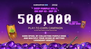 Sleepagotchi Lite Unveils Deep Purple Vol. 2 with $PIXEL Event and $15K in Prizes