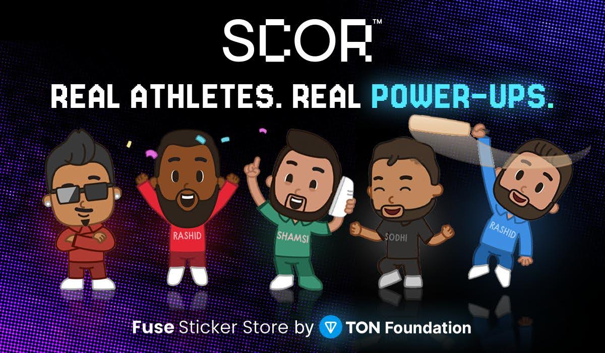 SCOR Stickers TL;DR:Sweet has launched the SCOR Sticker Store within the new FUSE Sticker Marketplace on Telegram, in collaboration with the TON Foundation. These stickers offer more than just collectibles; they provide in-game power-ups and rewards for SCOR mini-games. The first sticker packs, featuring cricket stars, will be released on October 17 and will be available in limited quantities.