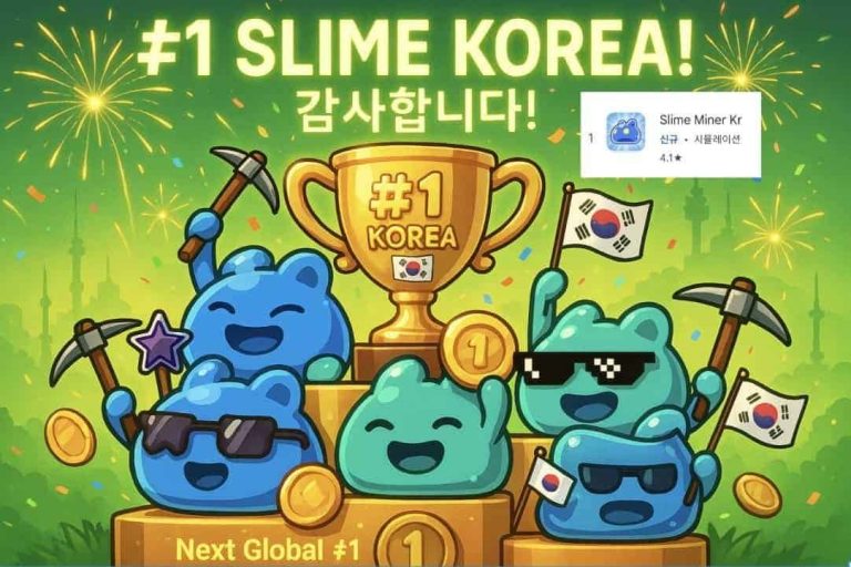 Slime Miner Sweeps Korea's Simulation Game Leaderboard