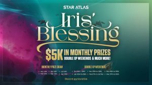 Star Atlas Unveils Iris' Blessing: Six Months of Biweekly Double XP and $30K in Prizes