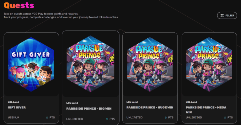 YGG Play Launches Points-Based Quest System Before LOL Token Release