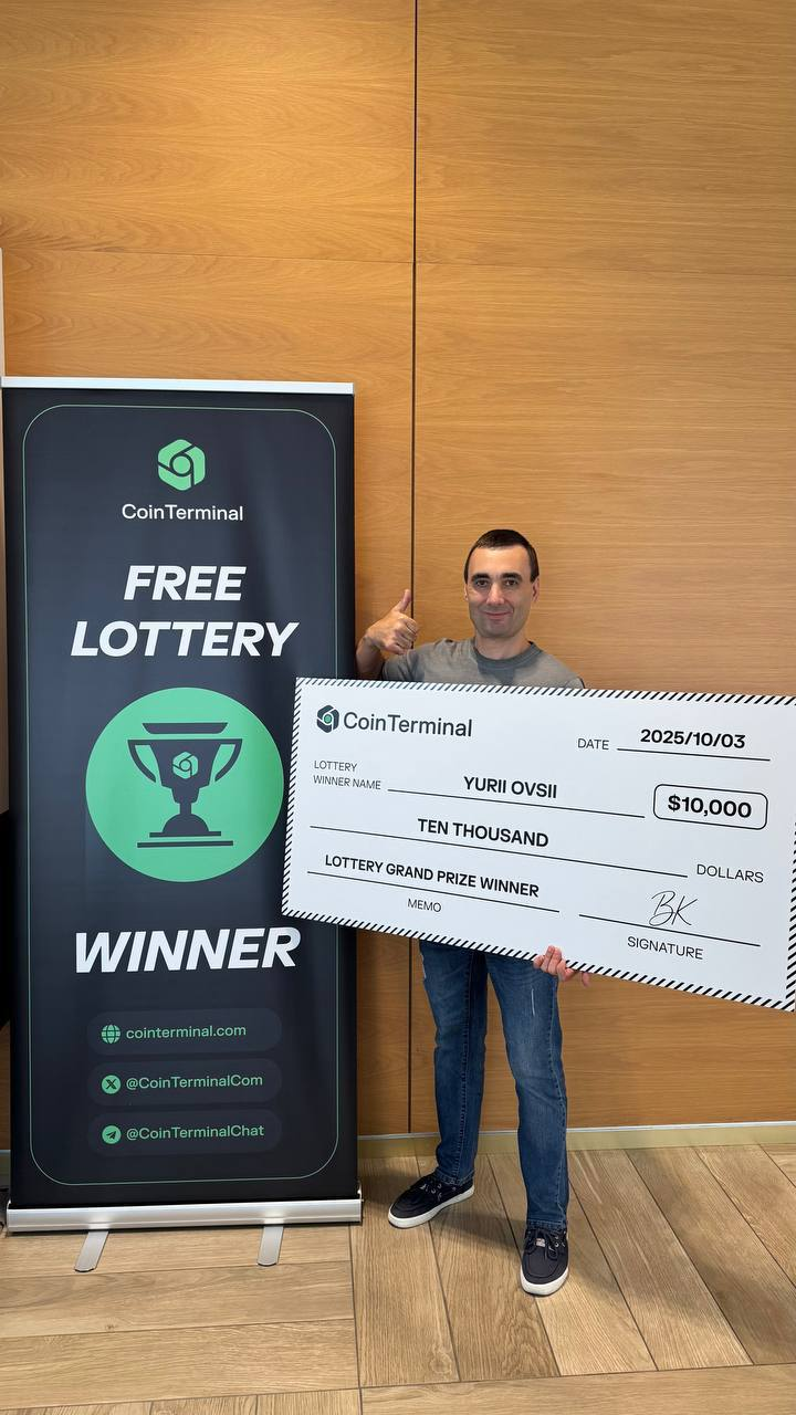 Refunded but Still Rewarded: Coin Terminal User Wins $10K in Monthly Crypto Lottery