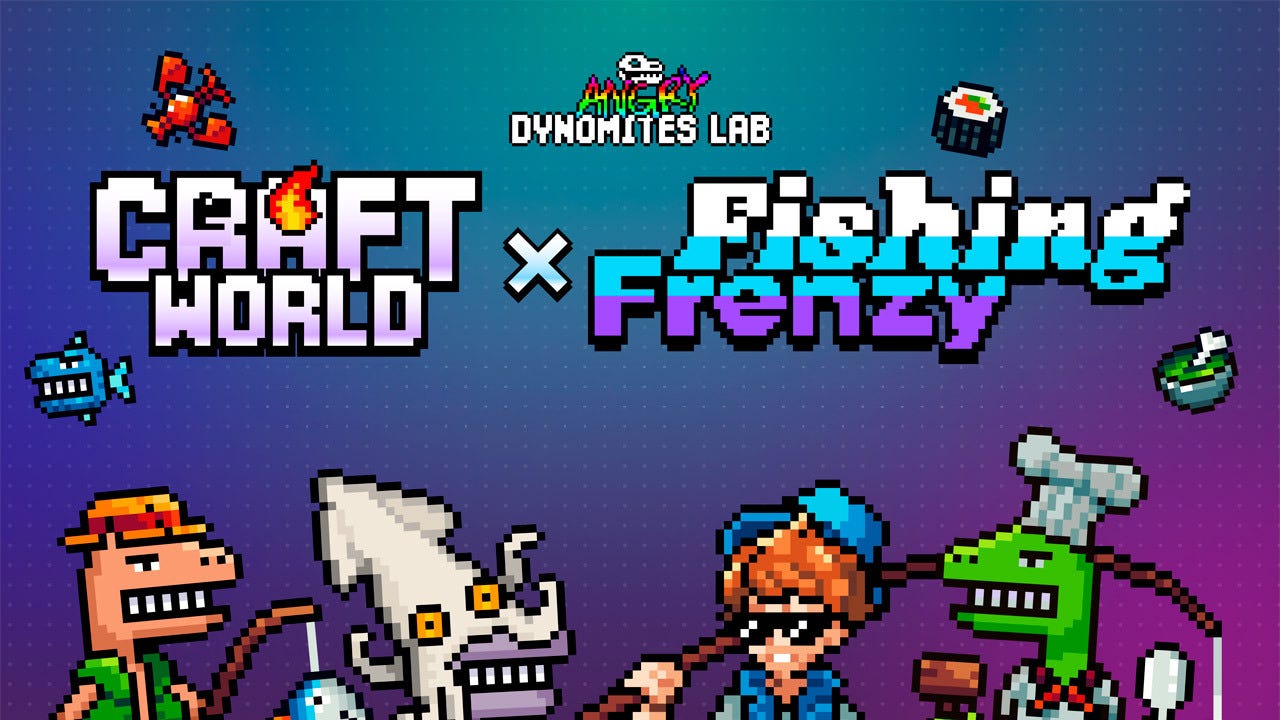 Craft World's Fishing Frenzy collaboration is now live
