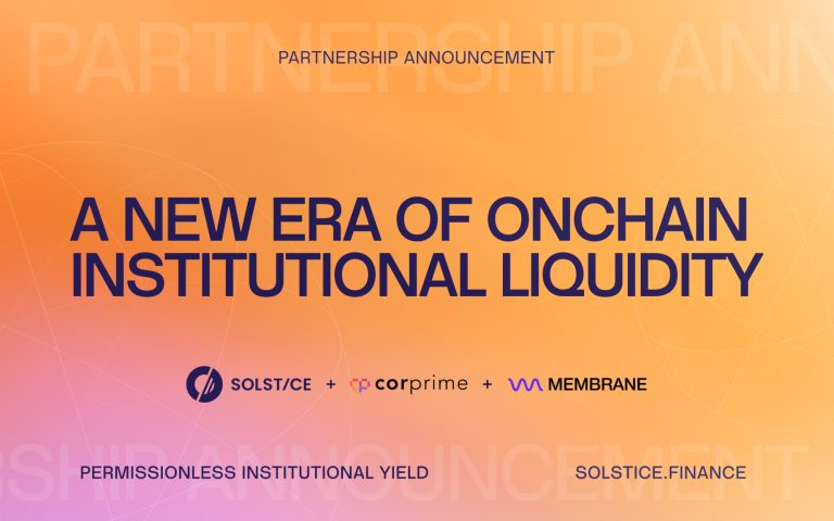Solstice and Cor Prime Execute First Institutional Stablecoin-for-Stablecoin Repo on a Public Blockchain