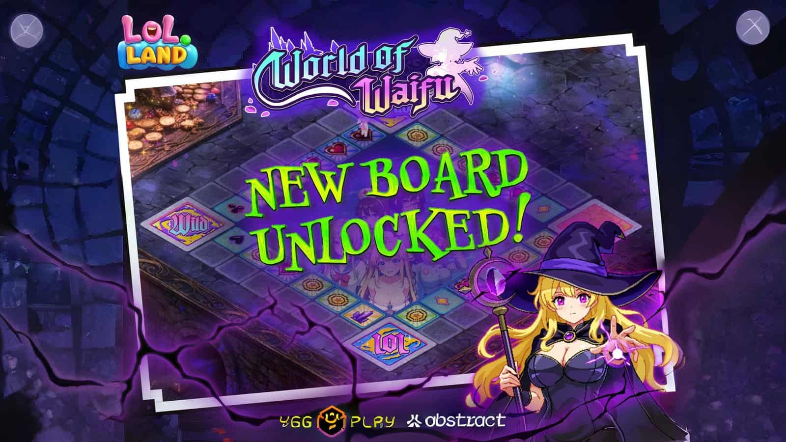 "Explore LOL Land's Newest Attraction: Waifu World Board with Exclusive Waifu Sweeper Collaboration"