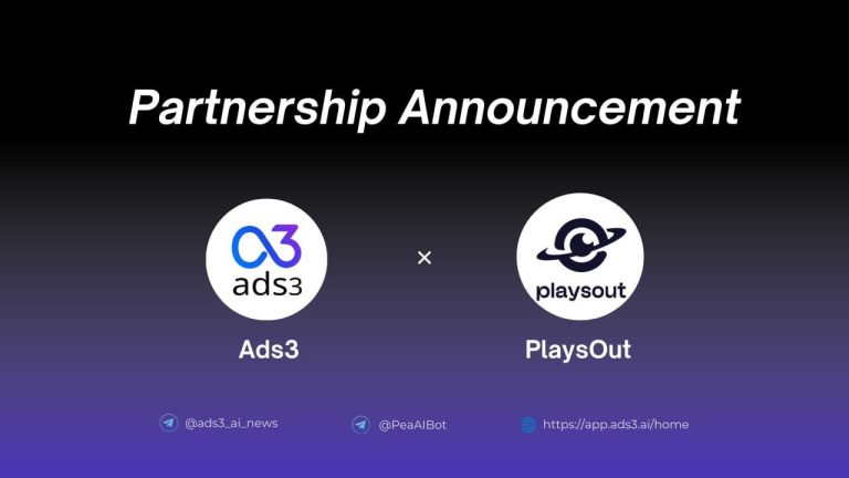 "PlaysOut and Ads3 Partnership Boosts User Engagement in Web3 Gaming"