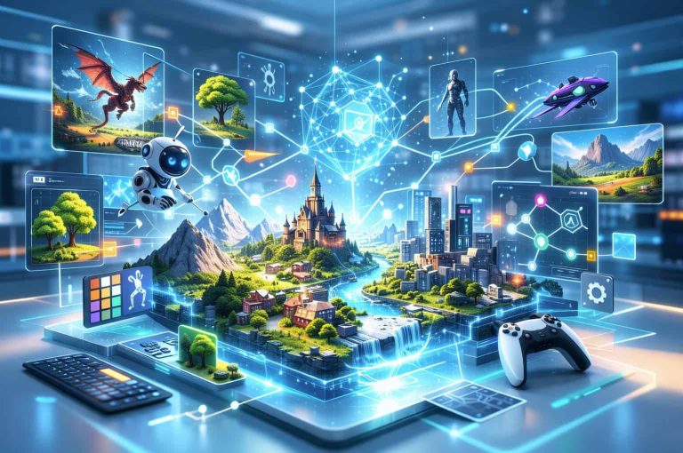 Featured image gg Video game development is undergoing a dramatic transformation, with gamers no longer just passive consumers of content, instead becoming real participants in their creation. You can thank generative AI for driving this shift – it’s putting powerful creative capabilities into the hands of everyone, enabling developers to move away from designing every aspect of their games and instead giving more control to their audiences.&nbsp;