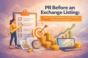 PR Before an Exchange Listing: The Exact Sequence That Builds Market Confidence