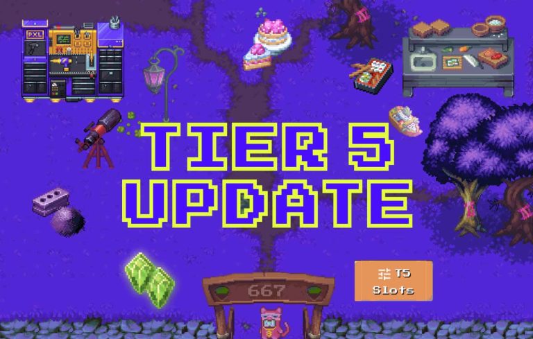 Pixels Unveils Tier 5 Update: NFT Land Slot Deeds And Deconstructor Overhaul - EGamers.io - P2E NFT Games Portal
