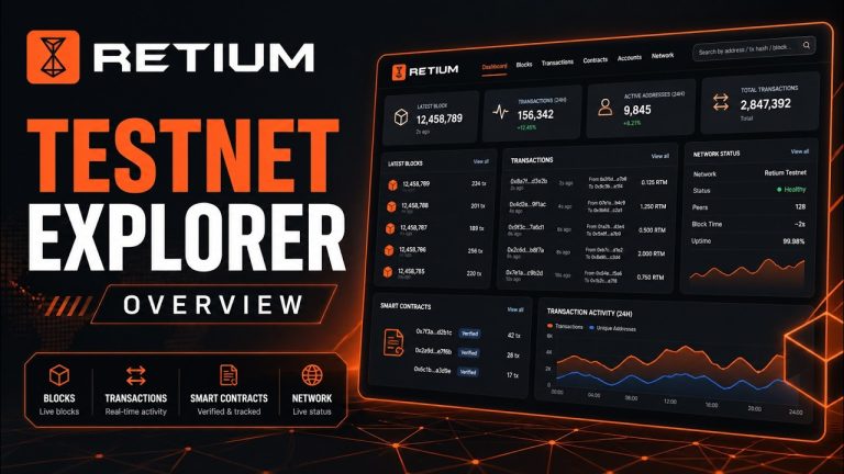 retiums public testnet goes live wallet first out the gate In Brief: