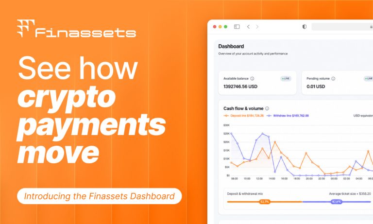 Finassets launches new crypto payment gateway Dashboard for transaction monitoring