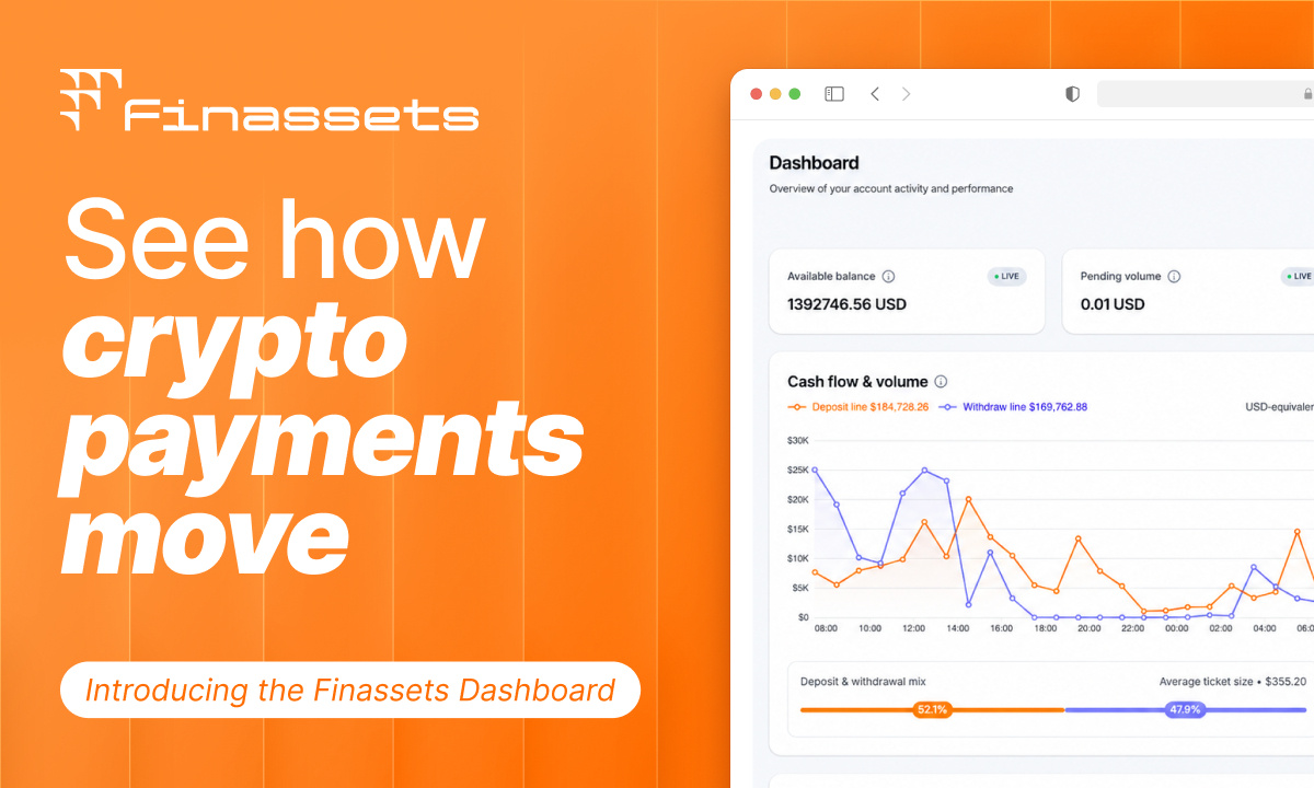 Finassets launches new crypto payment gateway Dashboard for transaction monitoring