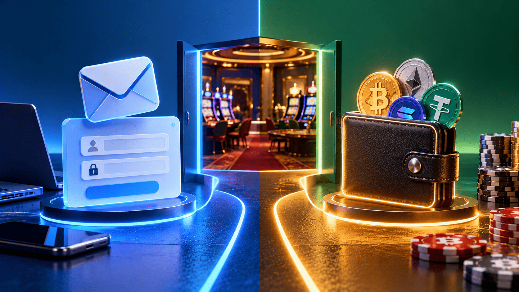 Email Account or Wallet Account? What Each Sign-Up Path Means at a Crypto Casino