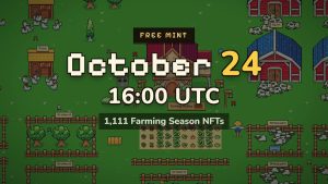 farming season to open free 1111 piece holder nft mint on oct 24 In Brief: