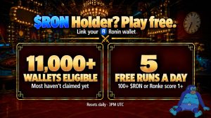 free ronke dungeon in loot survivor is open to more than 11000 ronin wallets In Brief: