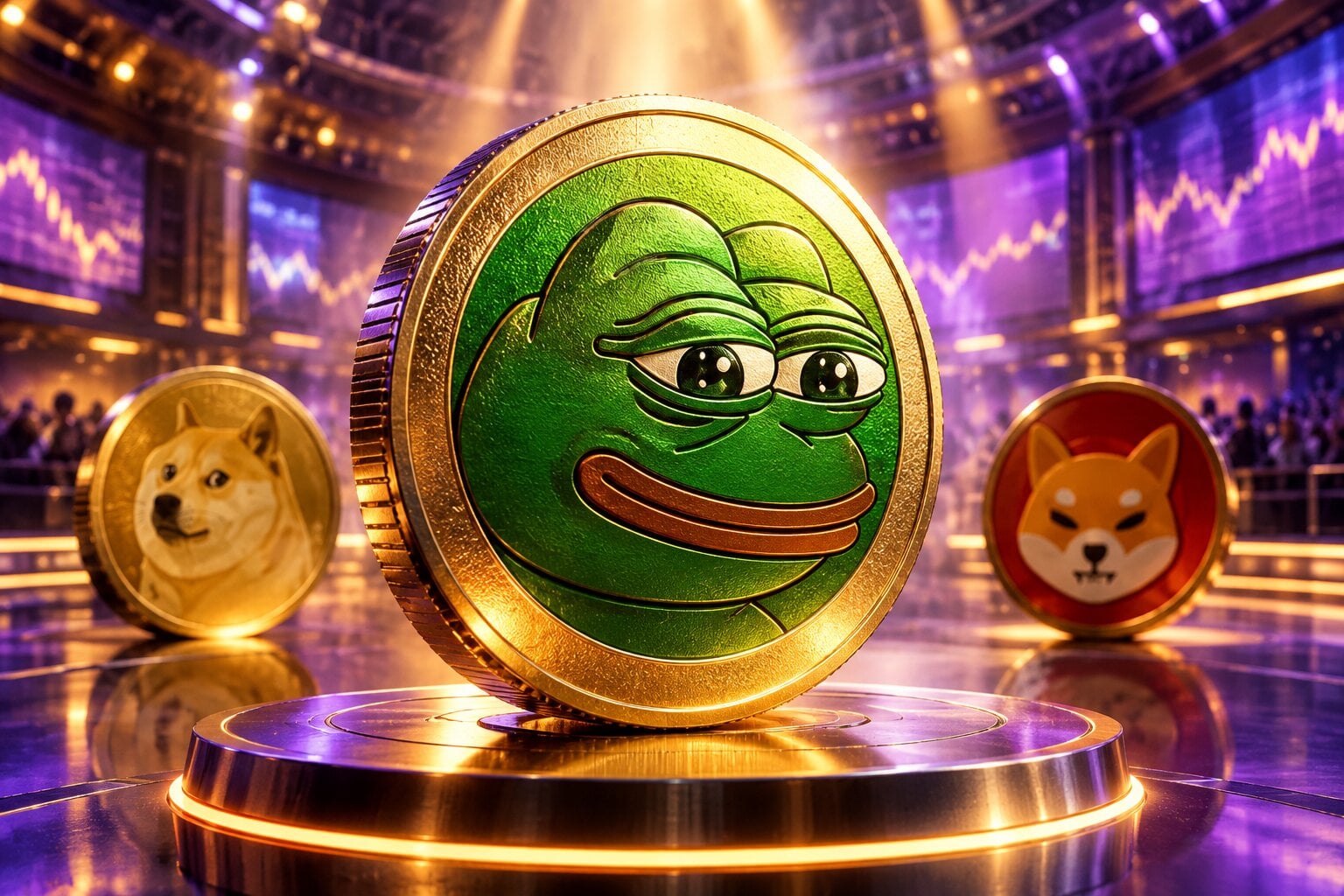 Pepe Breaks Ranks as DOGE and SHIB Slide: Meme Rotation?